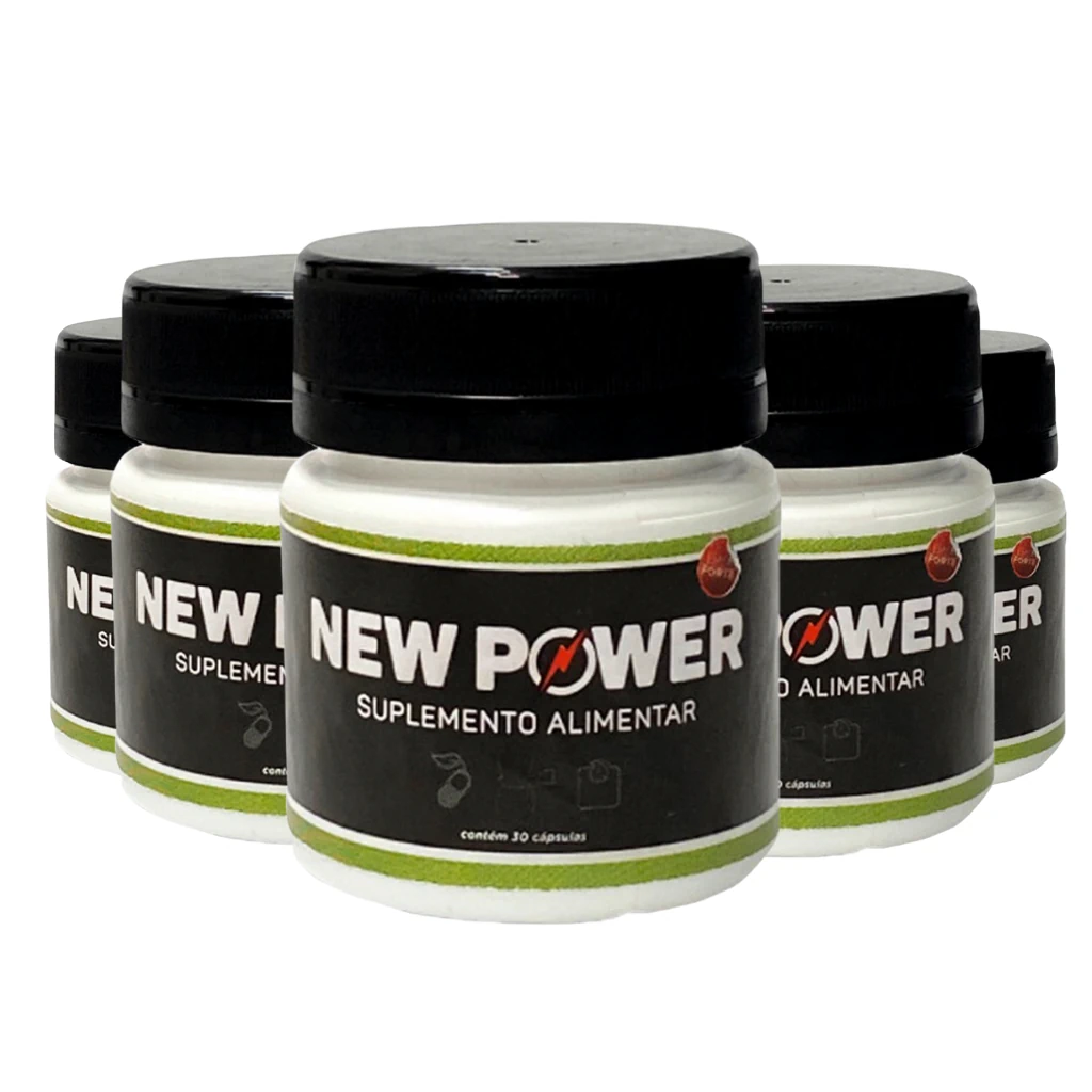 5 frascos do suplemento new power composto